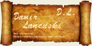 Damir Lančuški vizit kartica